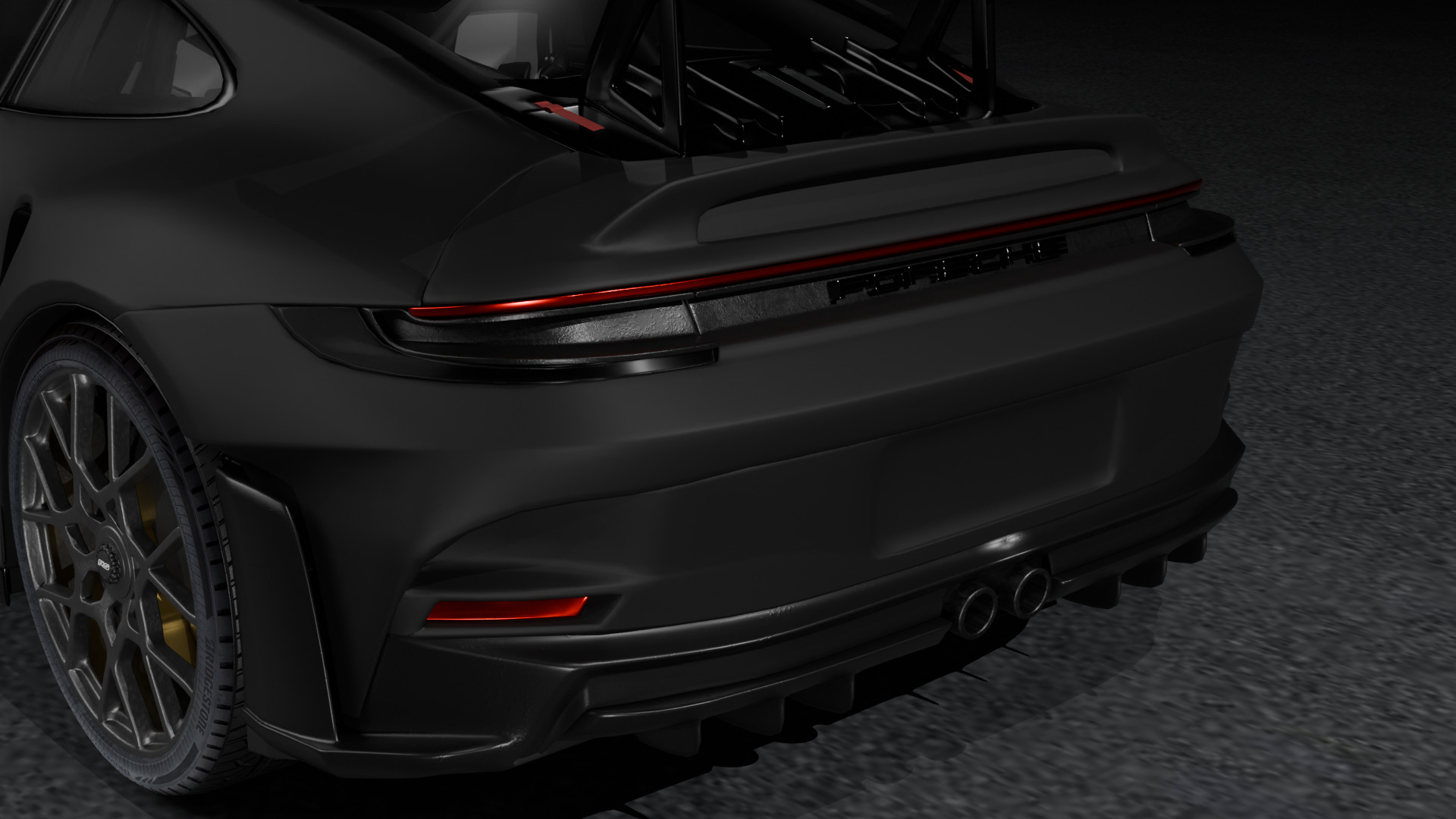 Porsche GT3 RS 2023 3D model_4