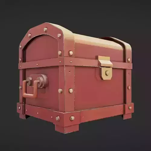 Wooden treasure chest