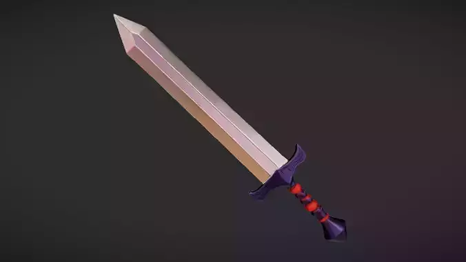 a glowing fantasy sword
