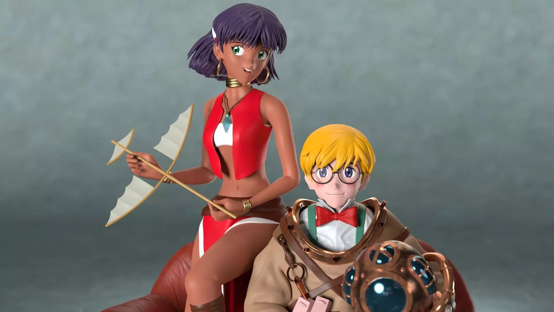 Nadia The secret of Blue Water 3D print model