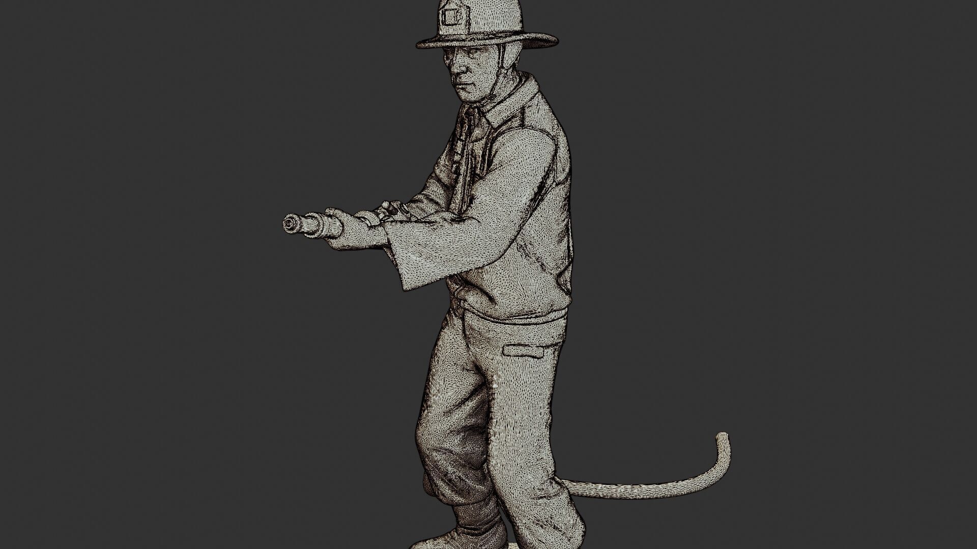 Czechoslovakian firefighter 90s 011 3D print model_12