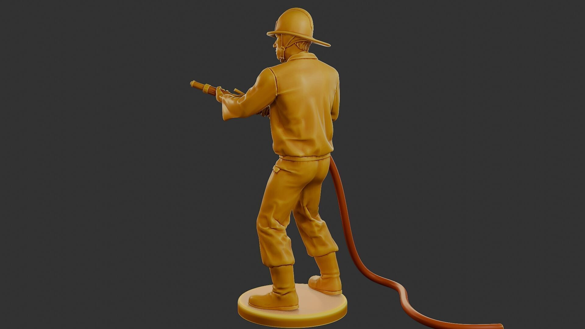 Czechoslovakian firefighter 90s 011 3D print model_4