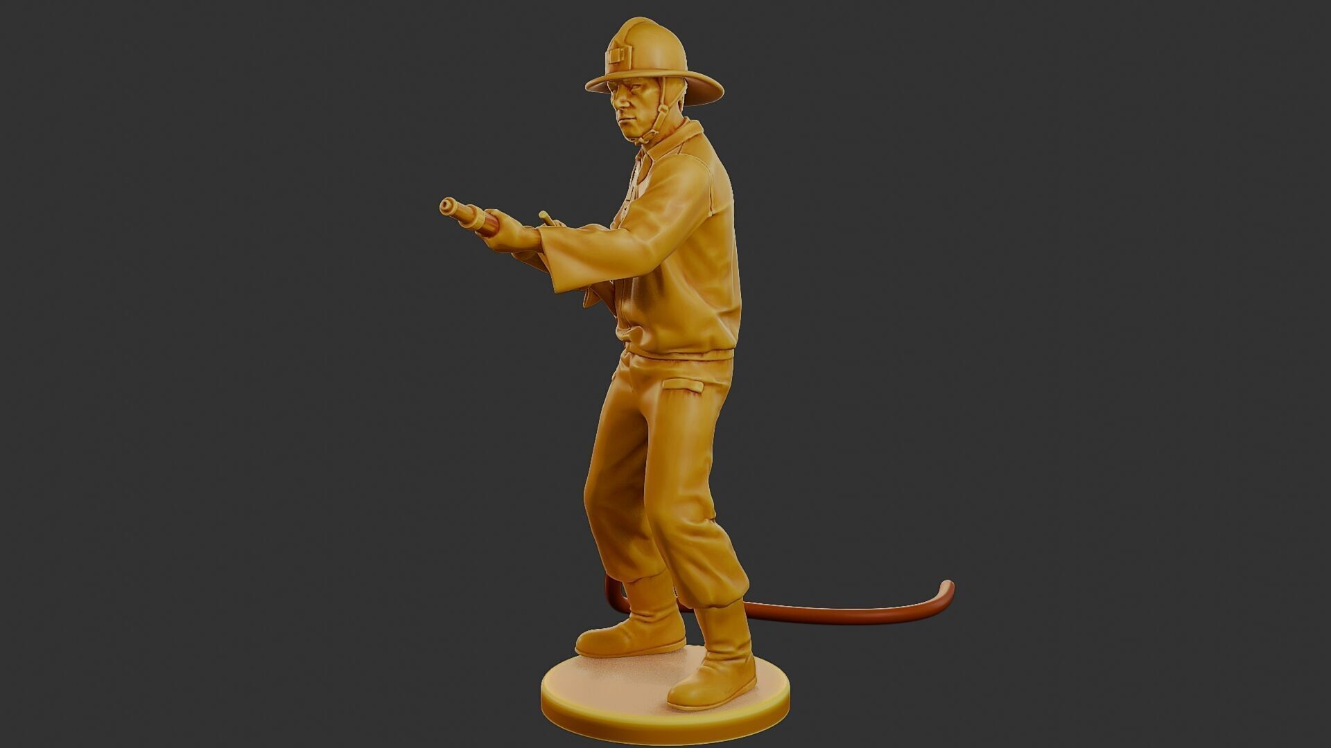 Czechoslovakian firefighter 90s 011 3D print model_2
