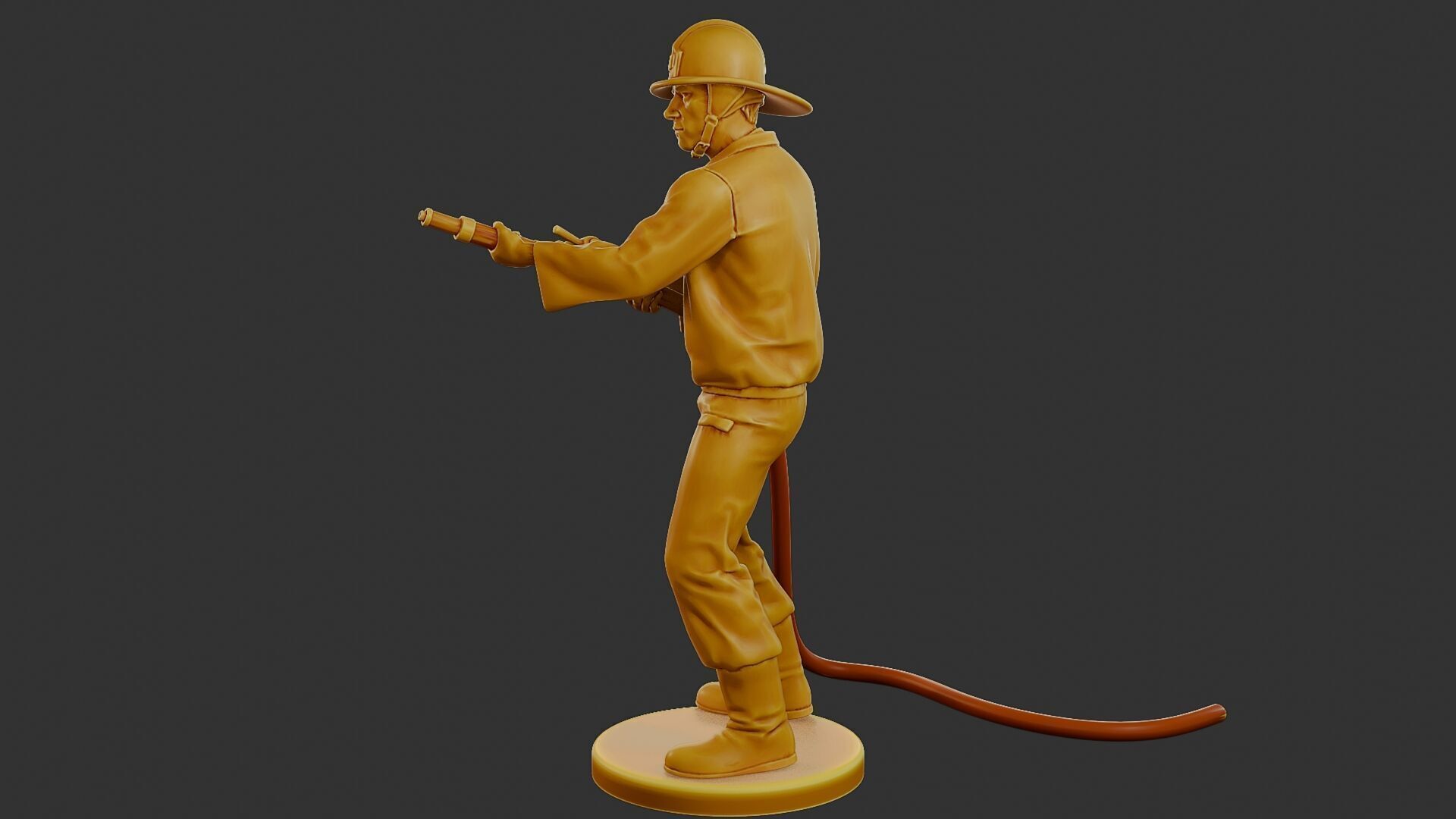 Czechoslovakian firefighter 90s 011 3D print model_3