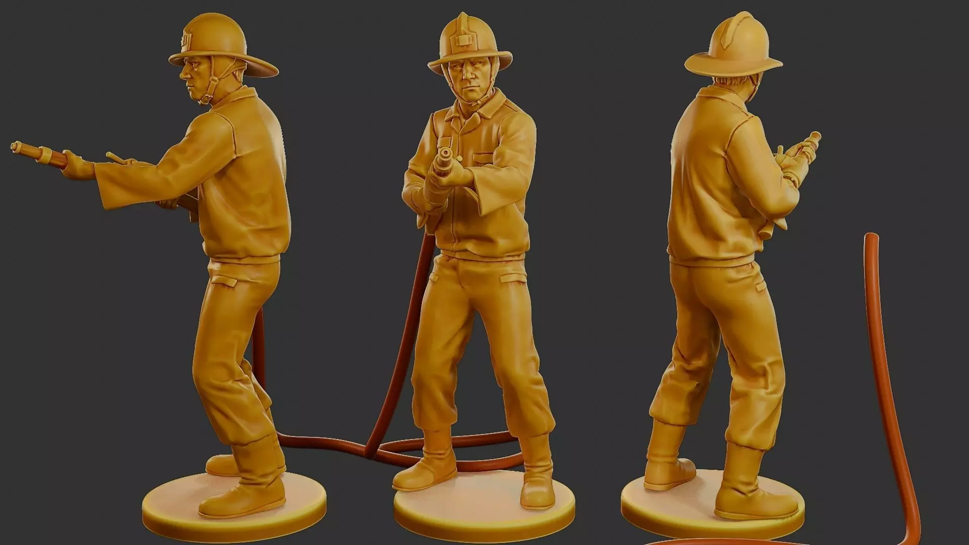 Czechoslovakian firefighter 90s 011 3D print model_0