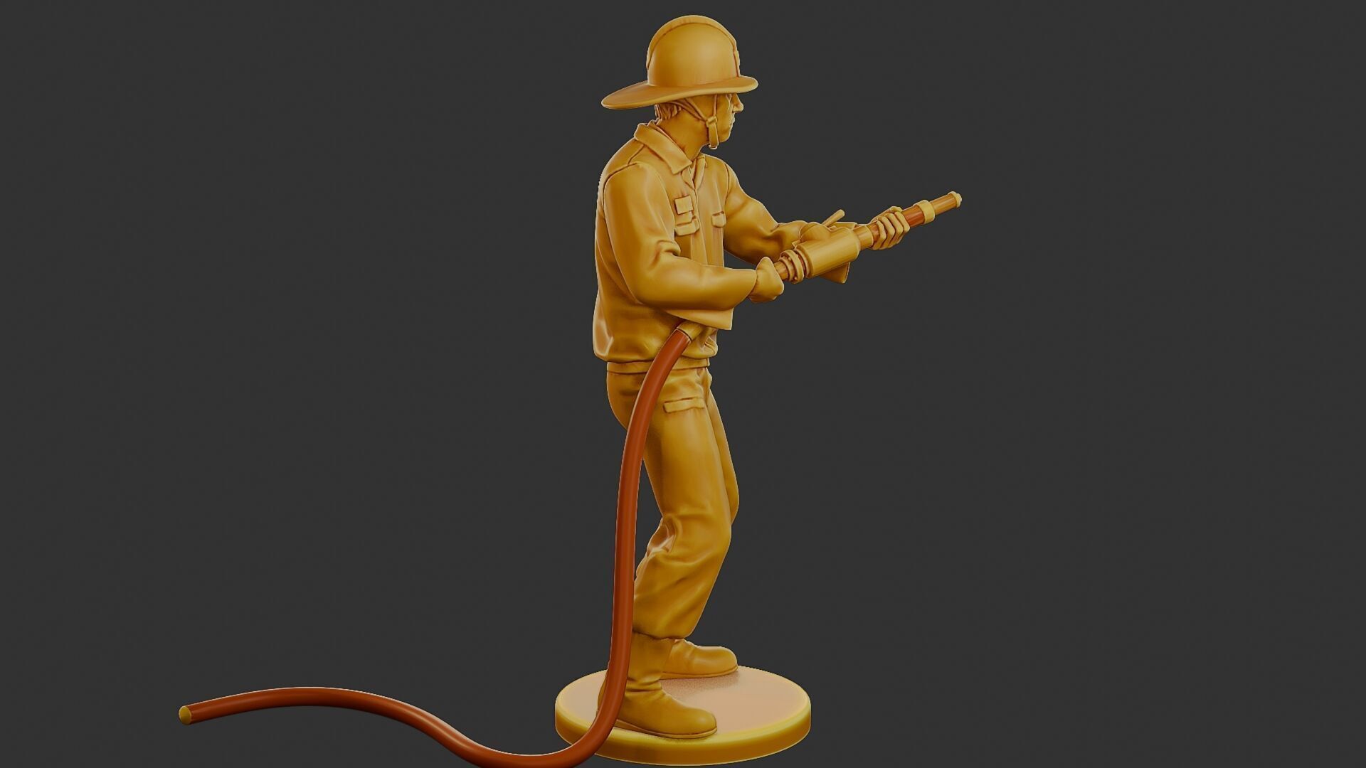 Czechoslovakian firefighter 90s 011 3D print model_8