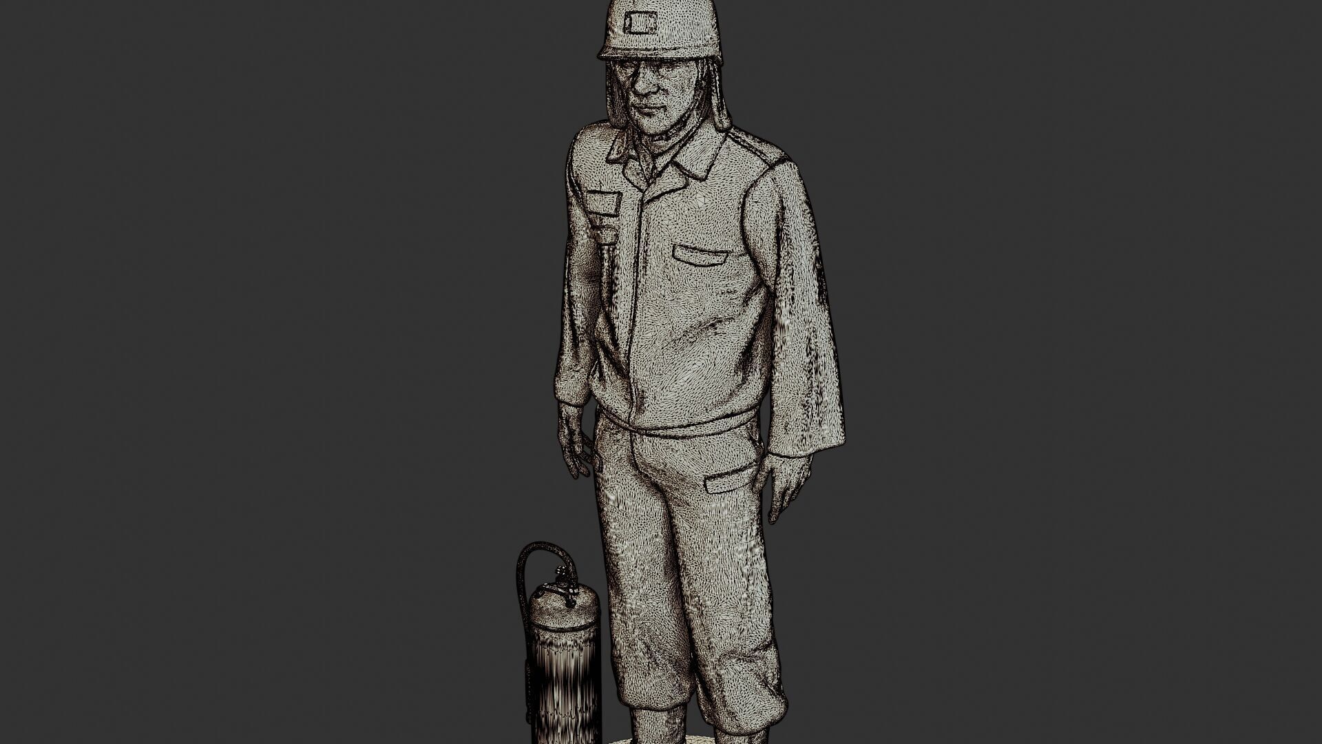 Czechoslovakian firefighter 90s 012 3D print model_12