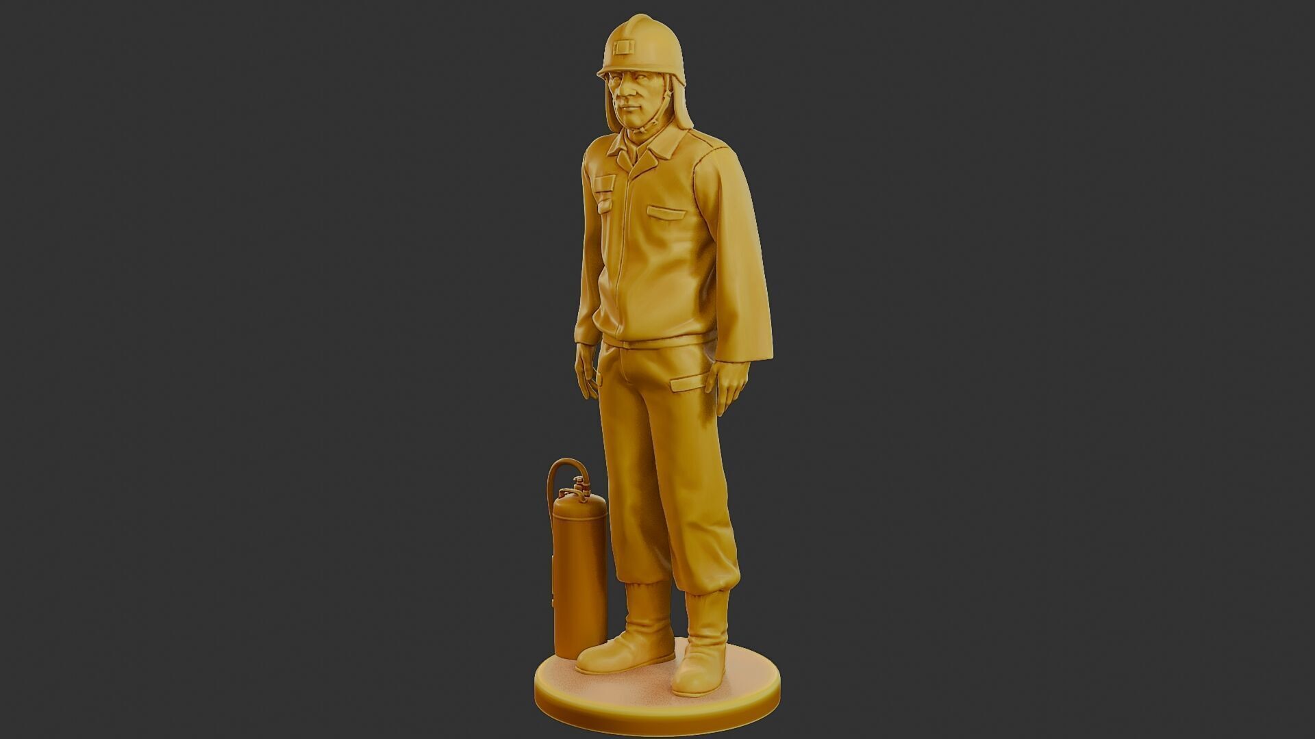 Czechoslovakian firefighter 90s 012 3D print model_2