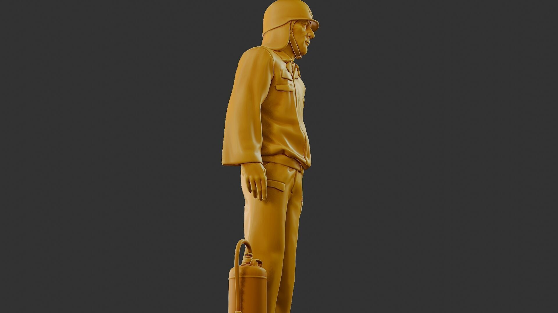 Czechoslovakian firefighter 90s 012 3D print model_29