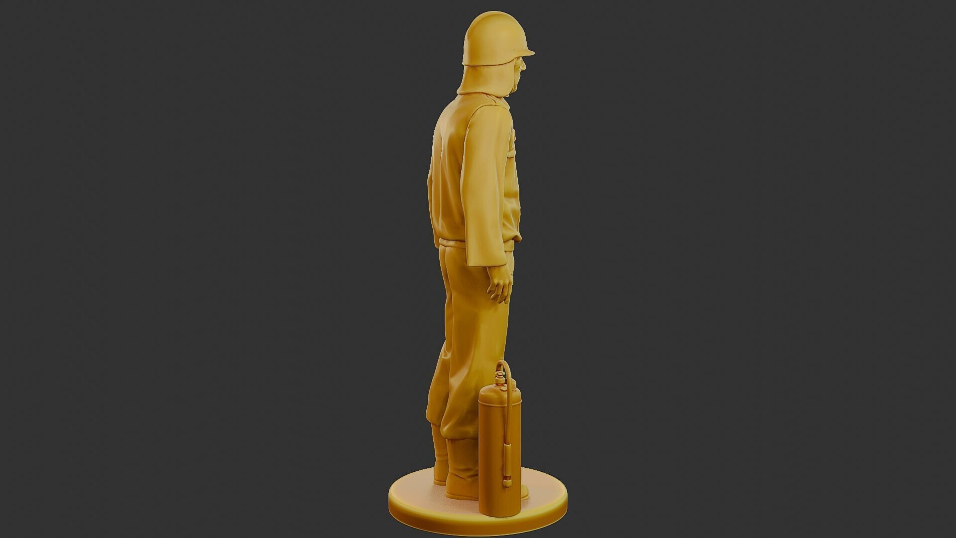 Czechoslovakian firefighter 90s 012 3D print model_8