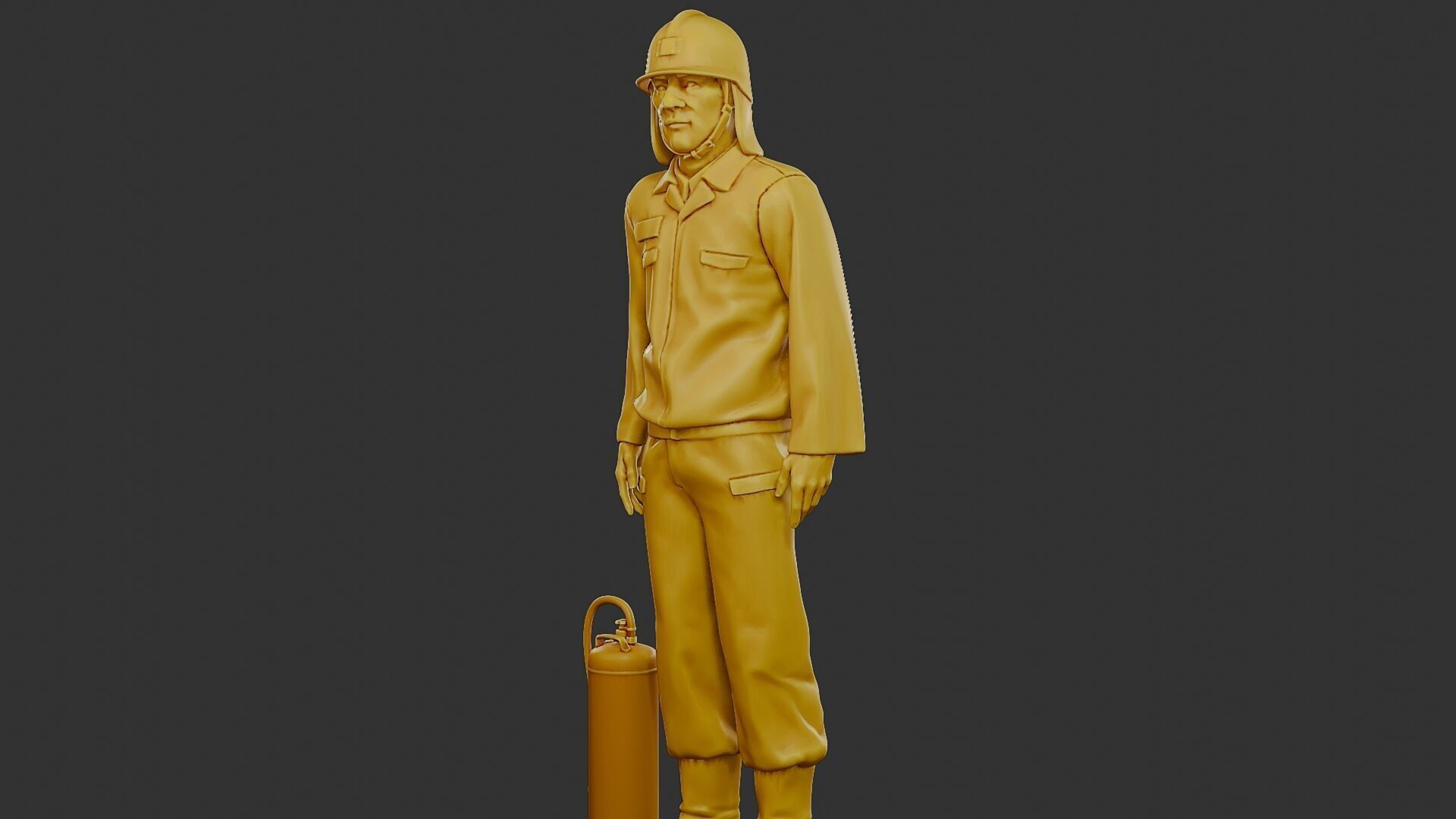 Czechoslovakian firefighter 90s 012 3D print model_27