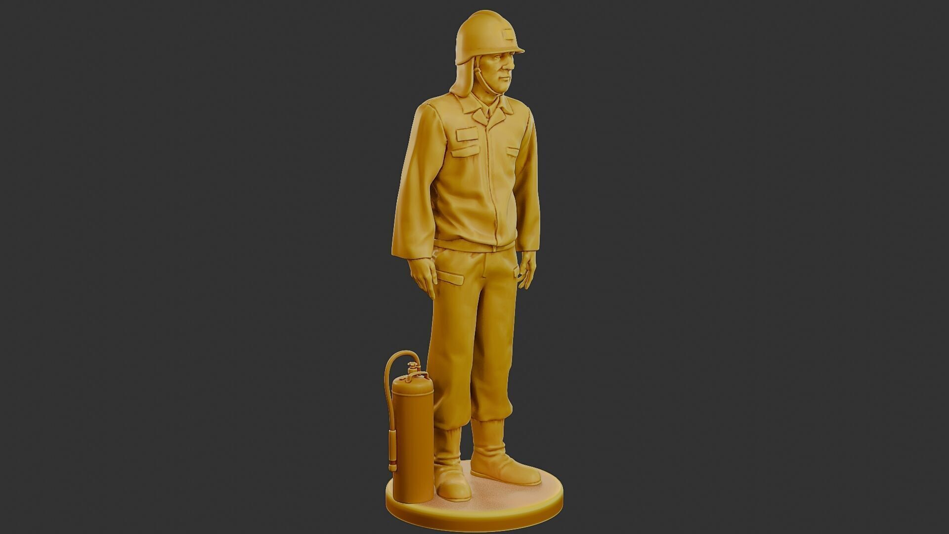 Czechoslovakian firefighter 90s 012 3D print model_10
