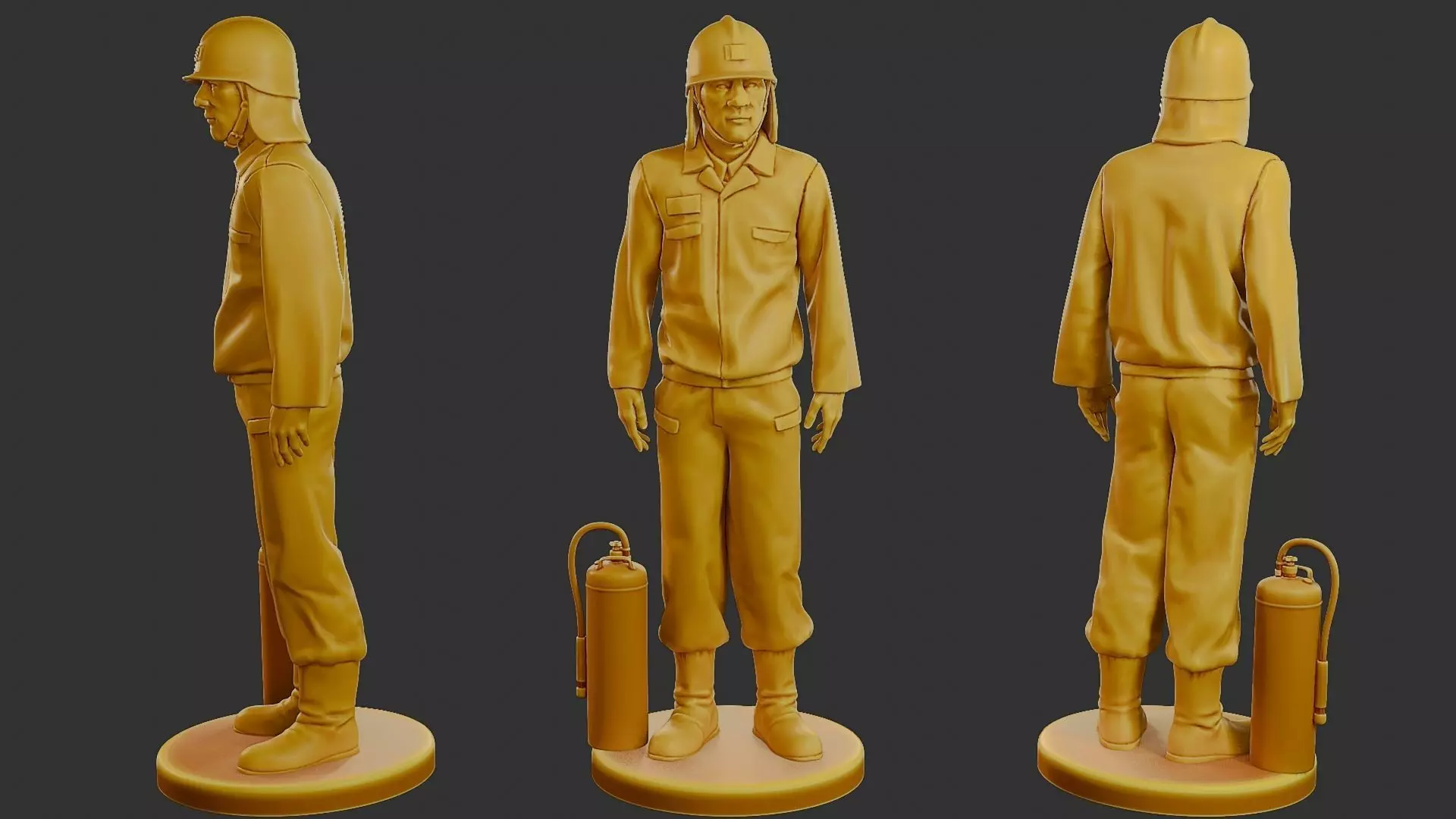 Czechoslovakian firefighter 90s 012 3D print model_0