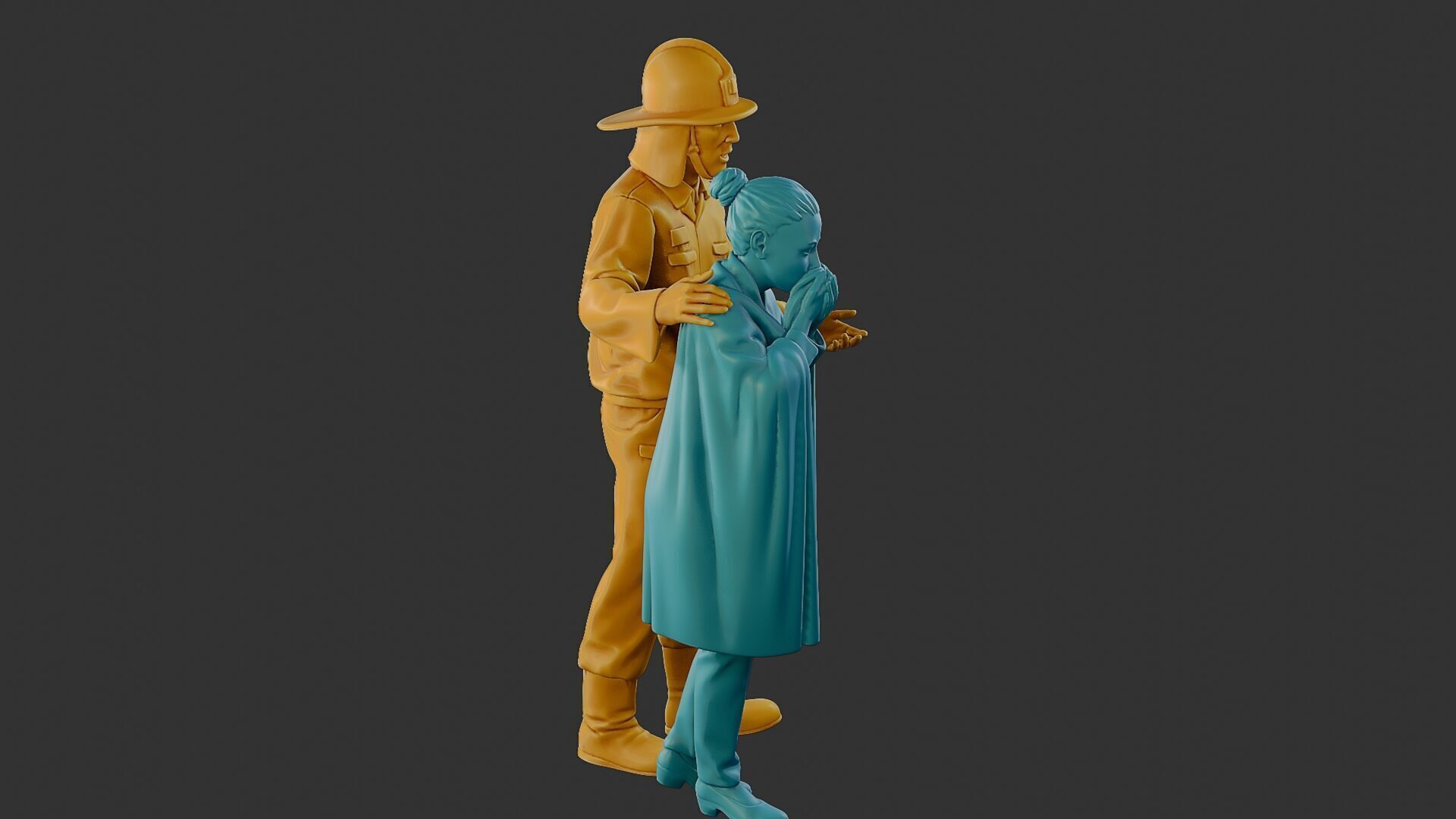 Czechoslovakian firefighter 90s 013 3D print model_30