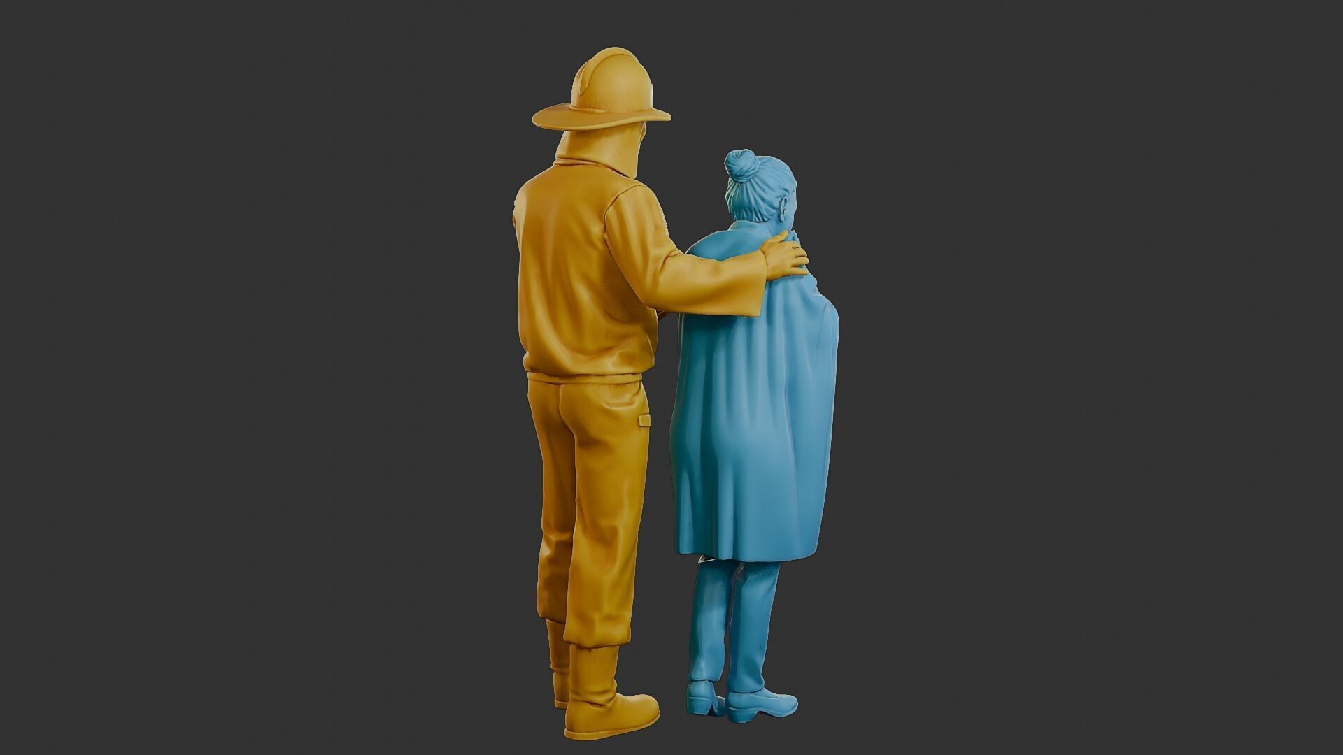 Czechoslovakian firefighter 90s 013 3D print model_7