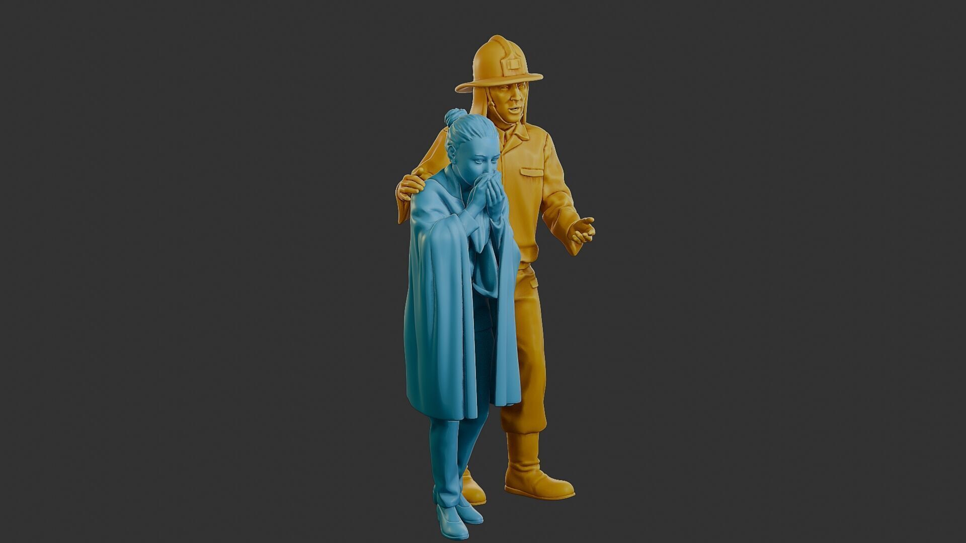 Czechoslovakian firefighter 90s 013 3D print model_10