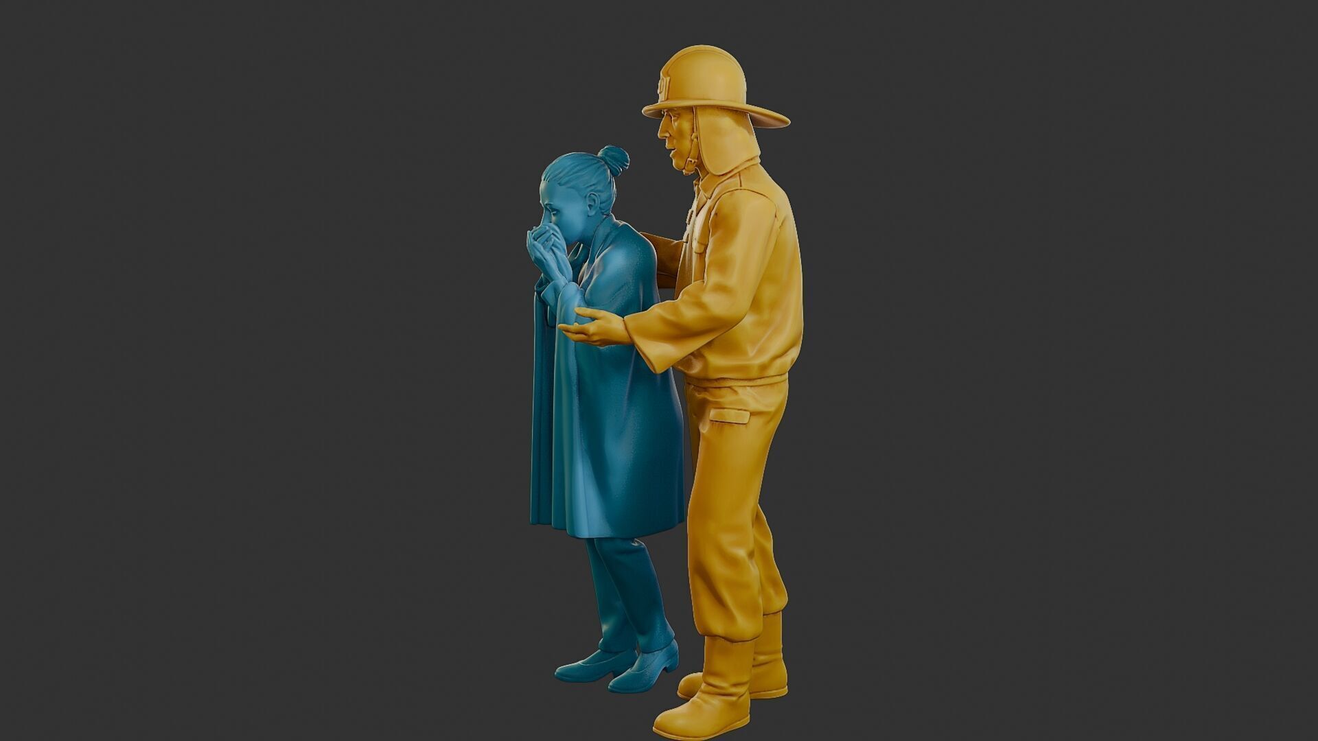 Czechoslovakian firefighter 90s 013 3D print model_3