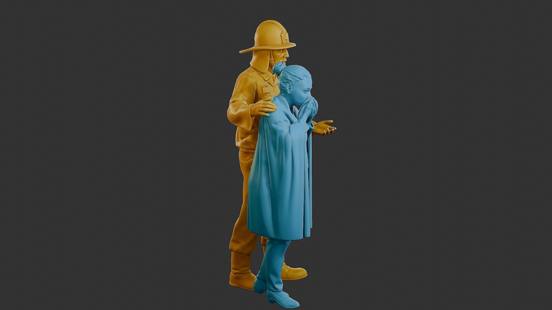 Czechoslovakian firefighter 90s 013 3D print model_9