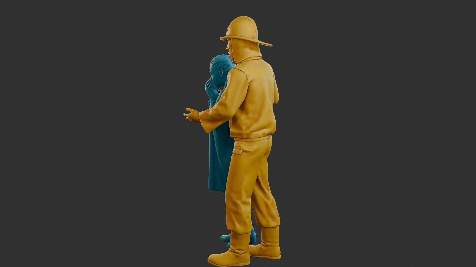 Czechoslovakian firefighter 90s 013 3D print model_4