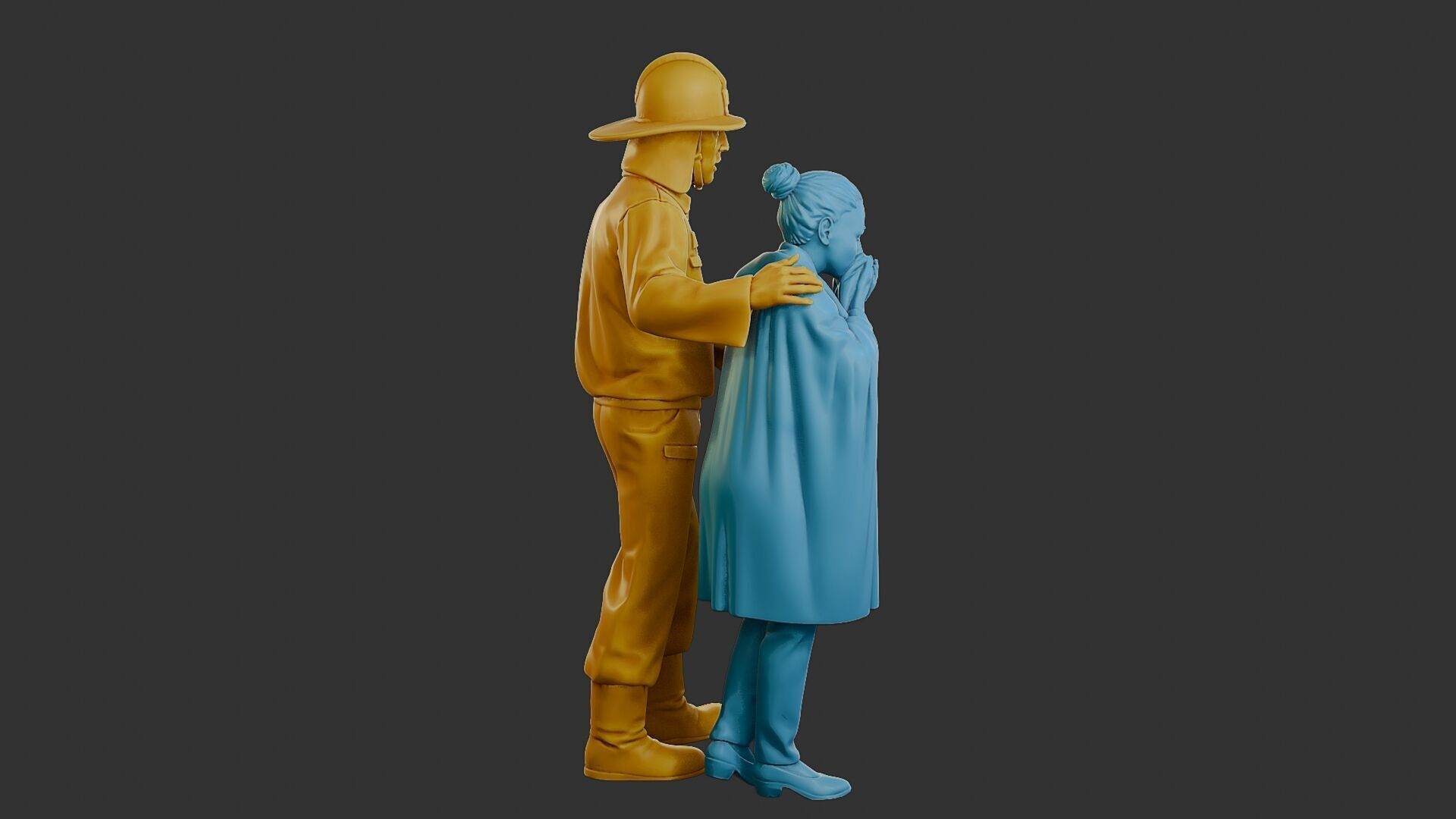 Czechoslovakian firefighter 90s 013 3D print model_8