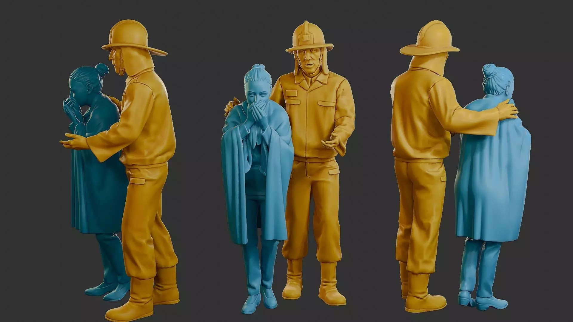 Czechoslovakian firefighter 90s 013 3D print model_0