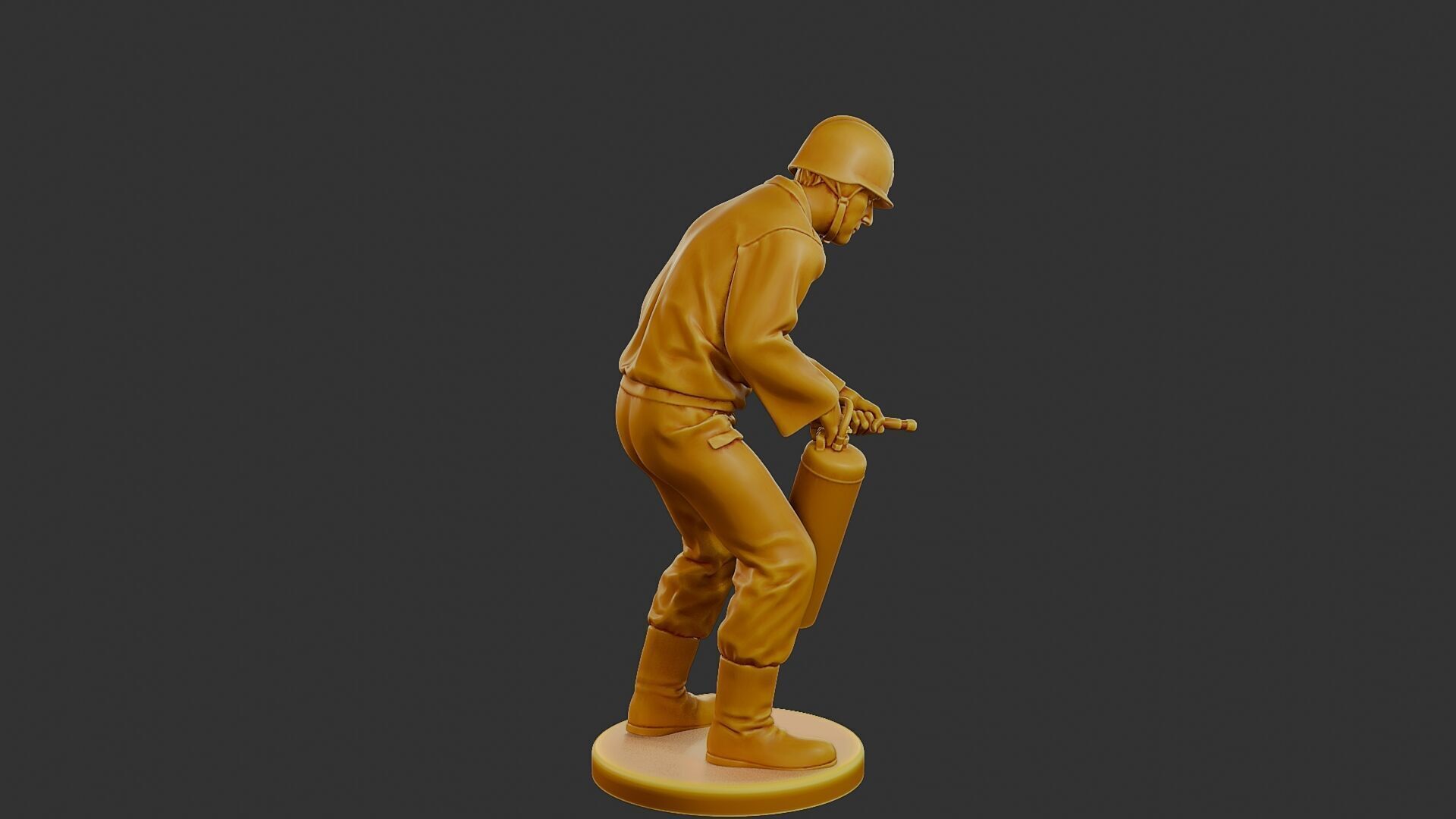 Czechoslovakian firefighter 90s 015 3D print model_8