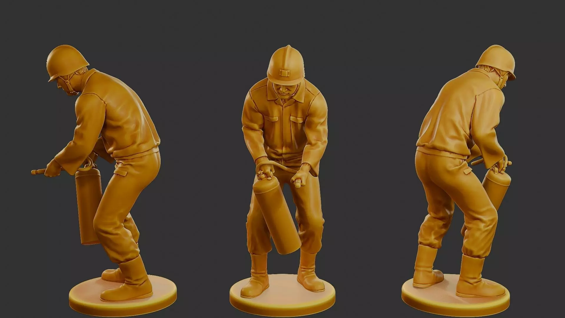 Czechoslovakian firefighter 90s 015 3D print model_0