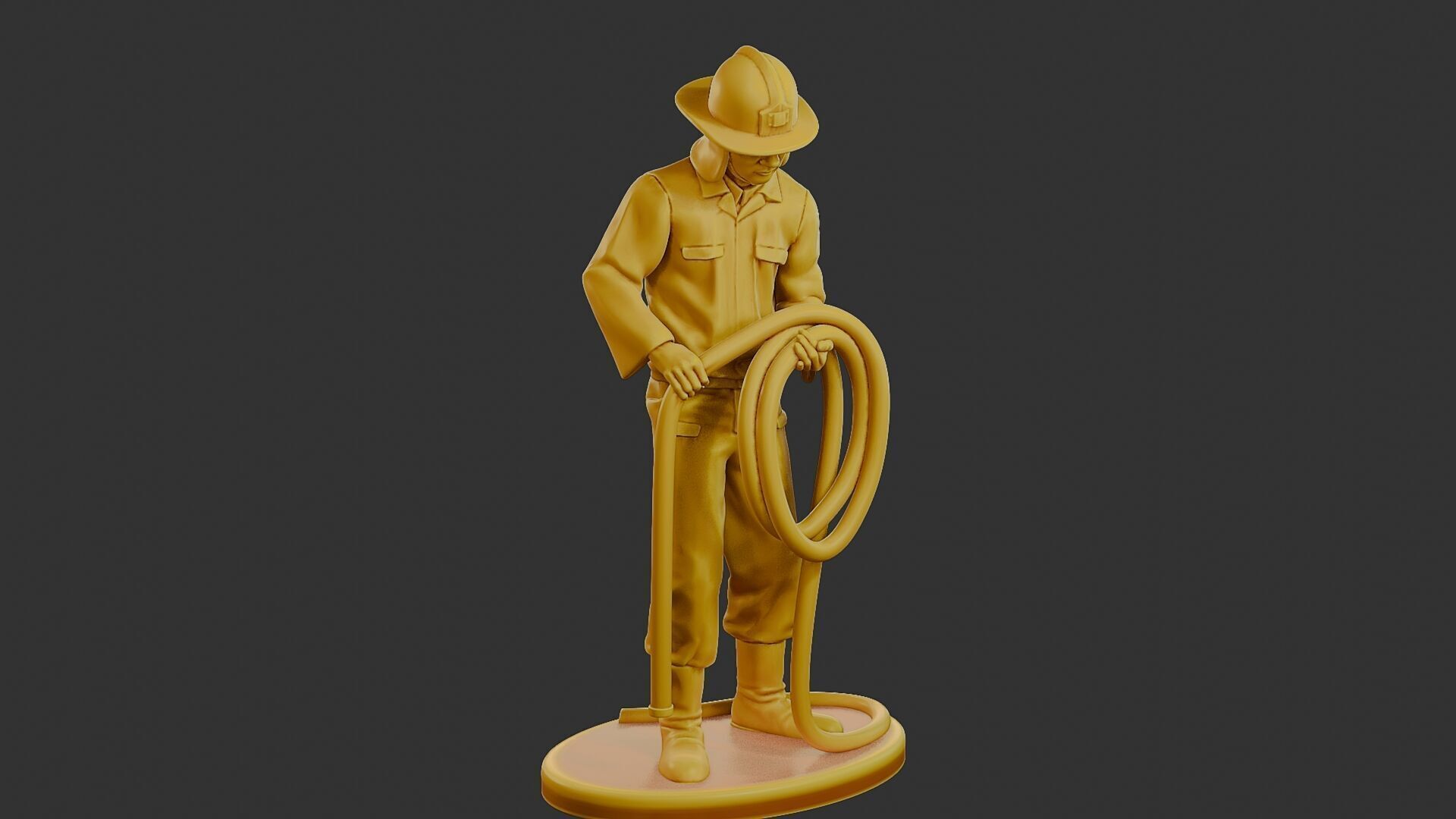 Czechoslovakian firefighter 90s 016 3D print model_10