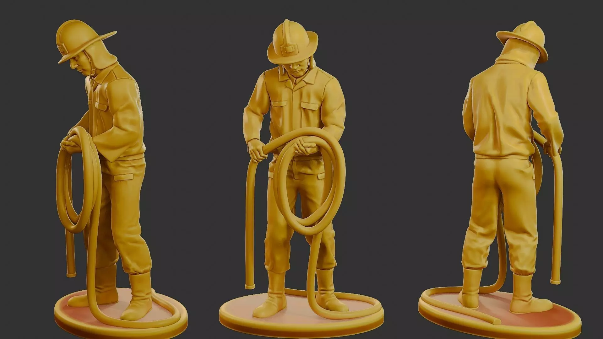 Czechoslovakian firefighter 90s 016 3D print model_0