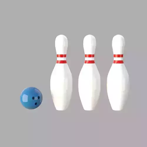 bowling ball pins
