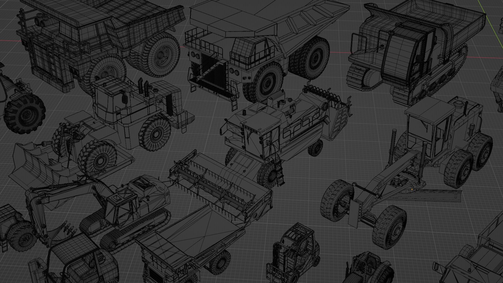 3D Pack Of Industrial Vehicles 3D model_4