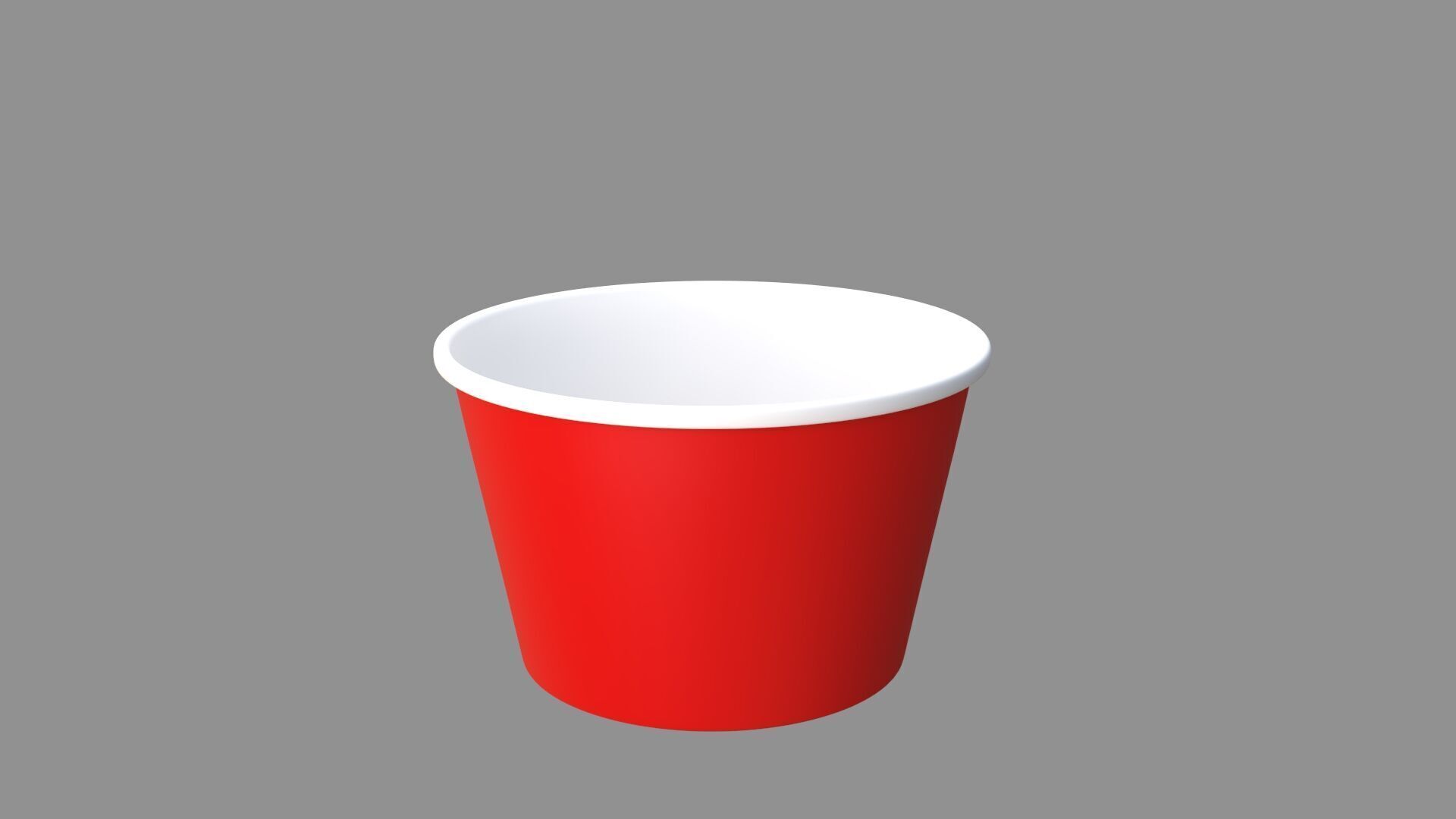 ice cream paper cup collection of 9 3D model_4
