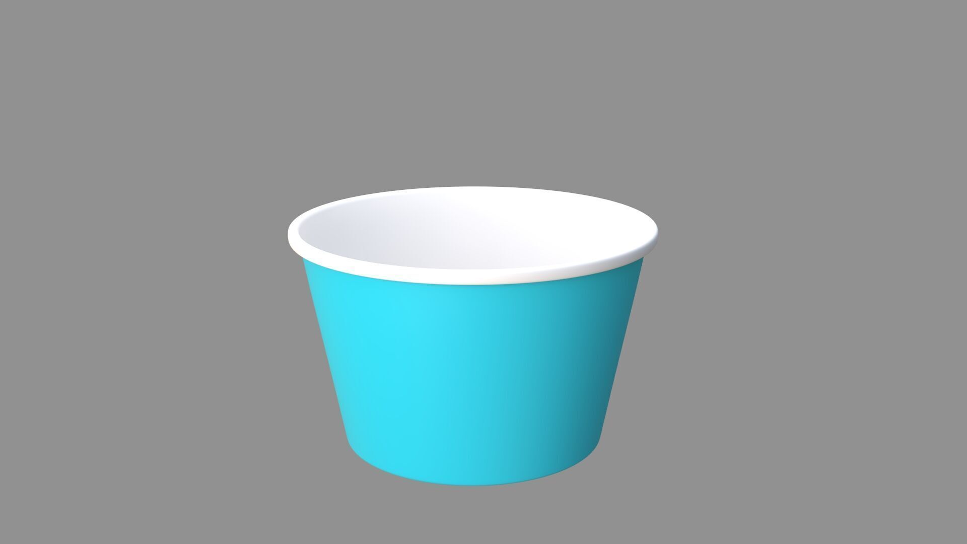 ice cream paper cup collection of 9 3D model_17