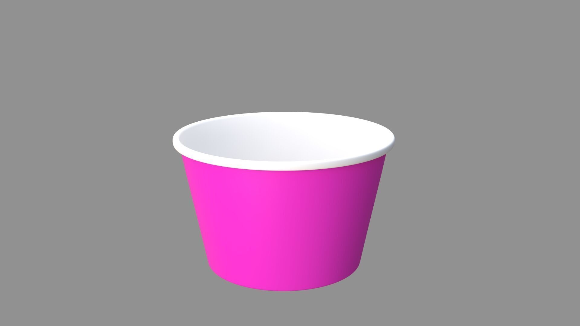 ice cream paper cup collection of 9 3D model_14