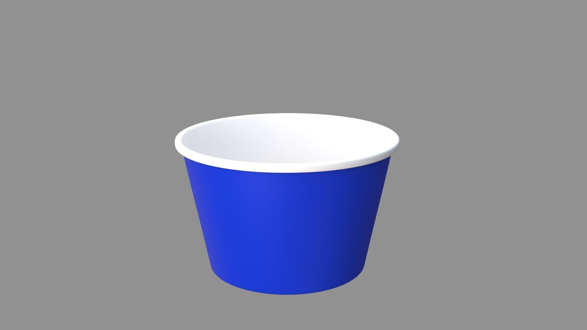 ice cream paper cup collection of 9 3D model_5