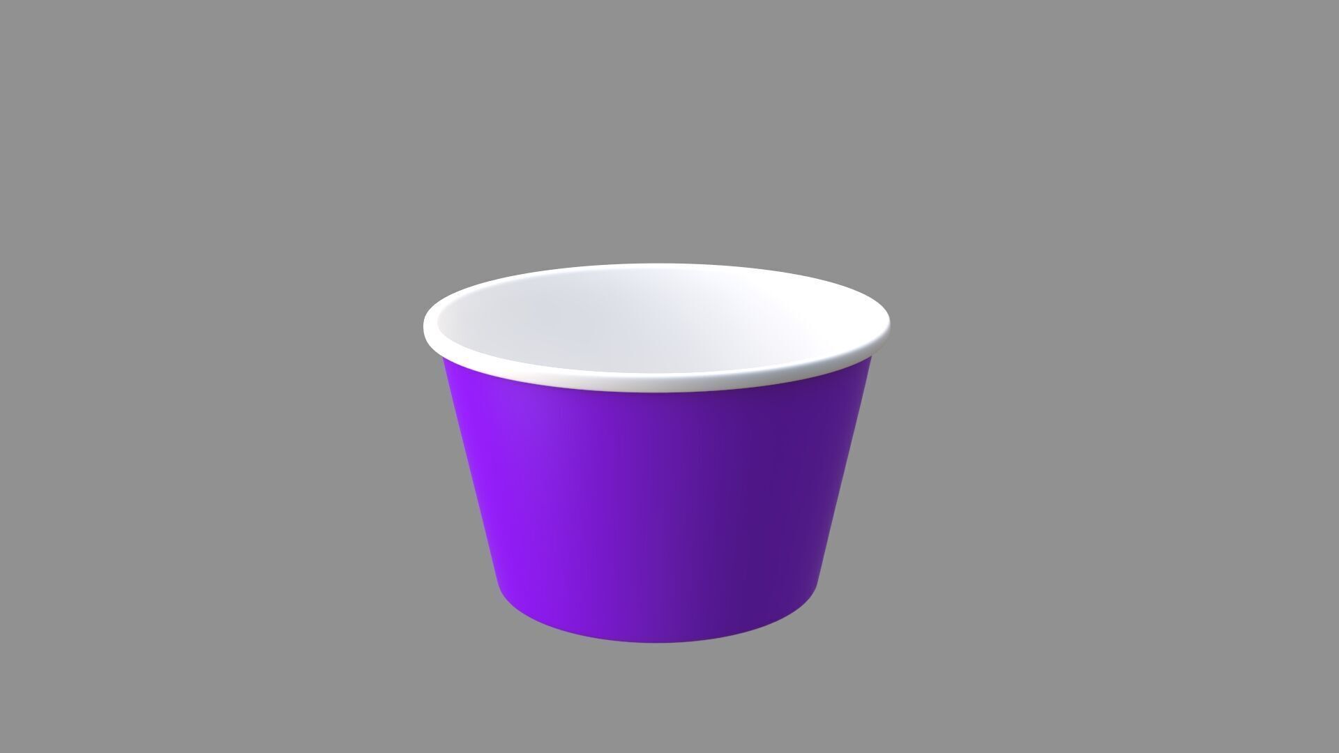 ice cream paper cup collection of 9 3D model_15
