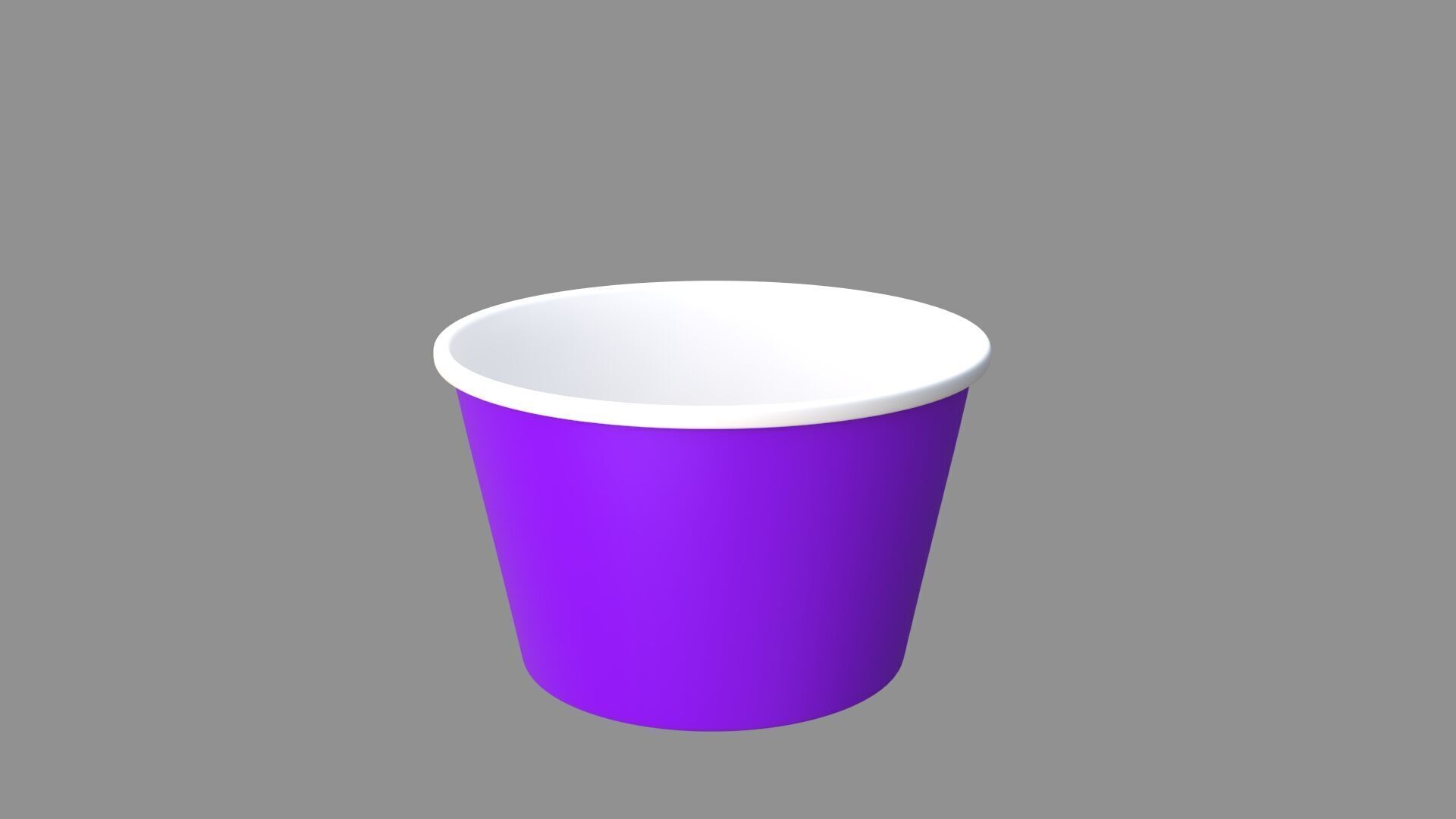 ice cream paper cup collection of 9 3D model_16