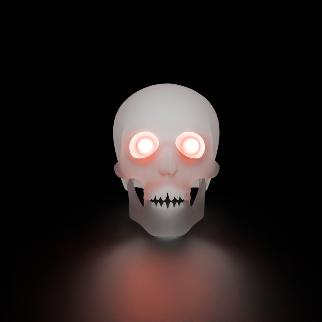 Indirect skull lighting Low-poly 3D model_7