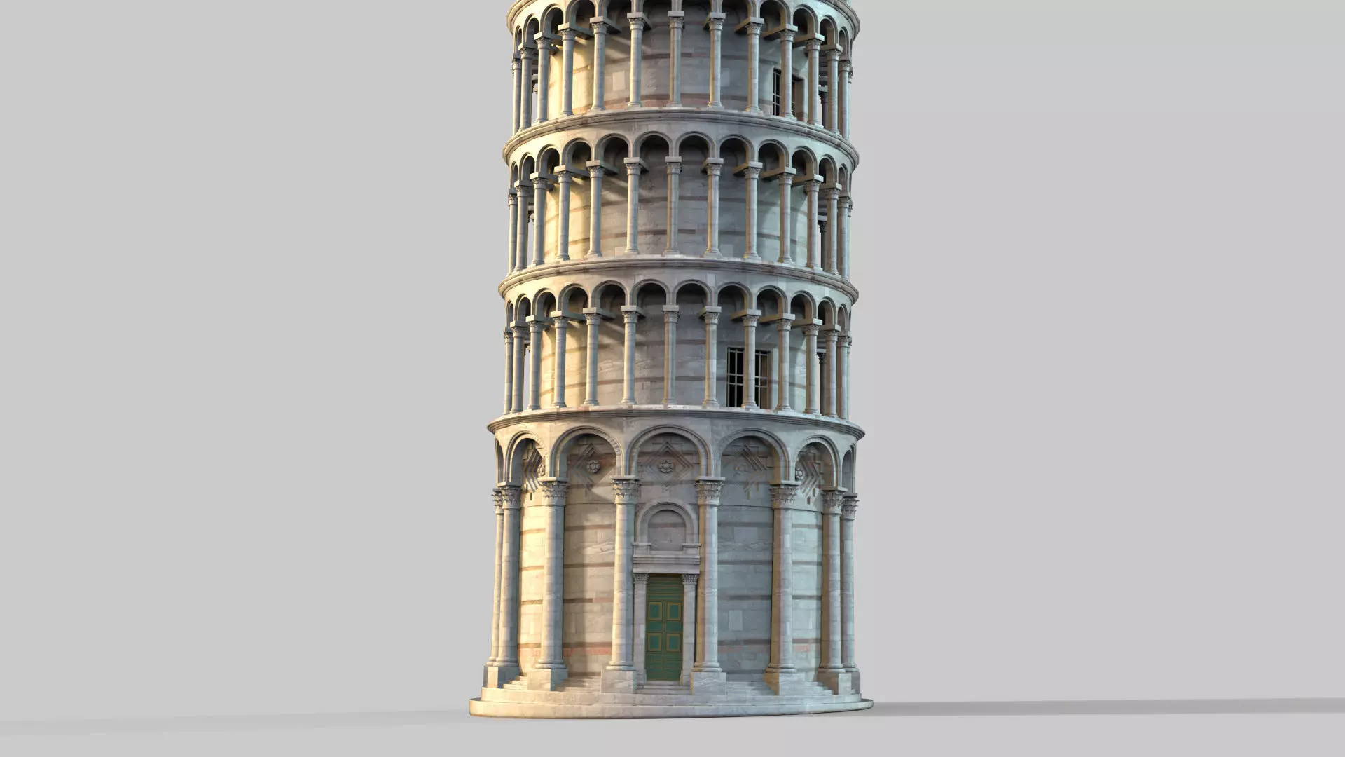 The Leaning Tower of Pisa 3D model_0
