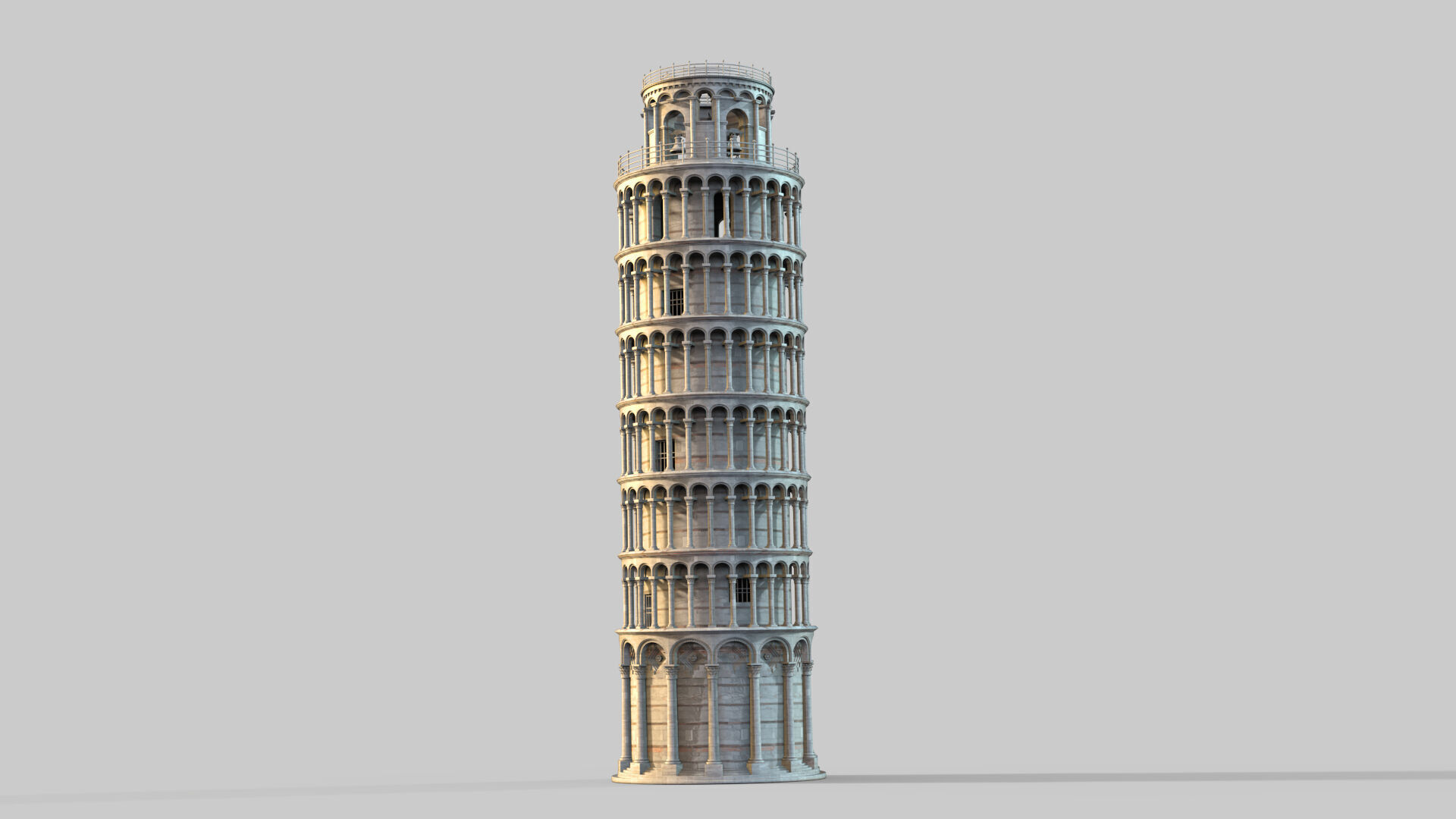The Leaning Tower of Pisa 3D model_1