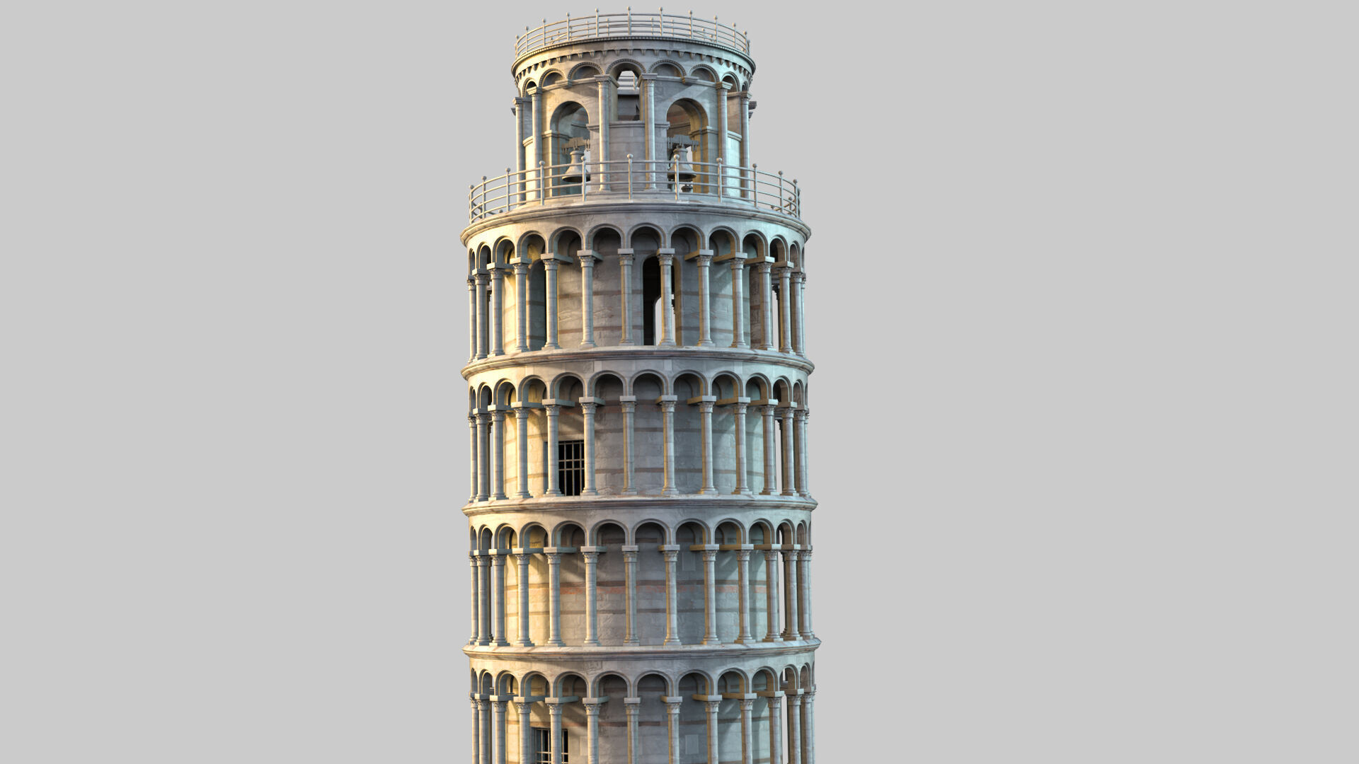 The Leaning Tower of Pisa 3D model_2