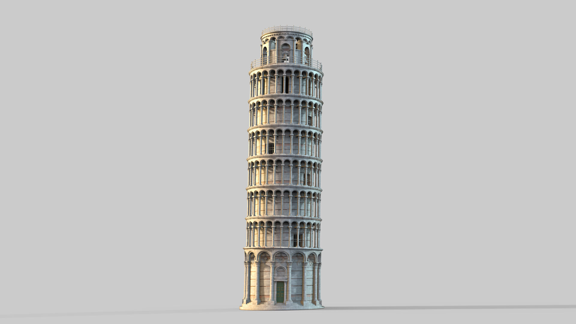 The Leaning Tower of Pisa 3D model_3