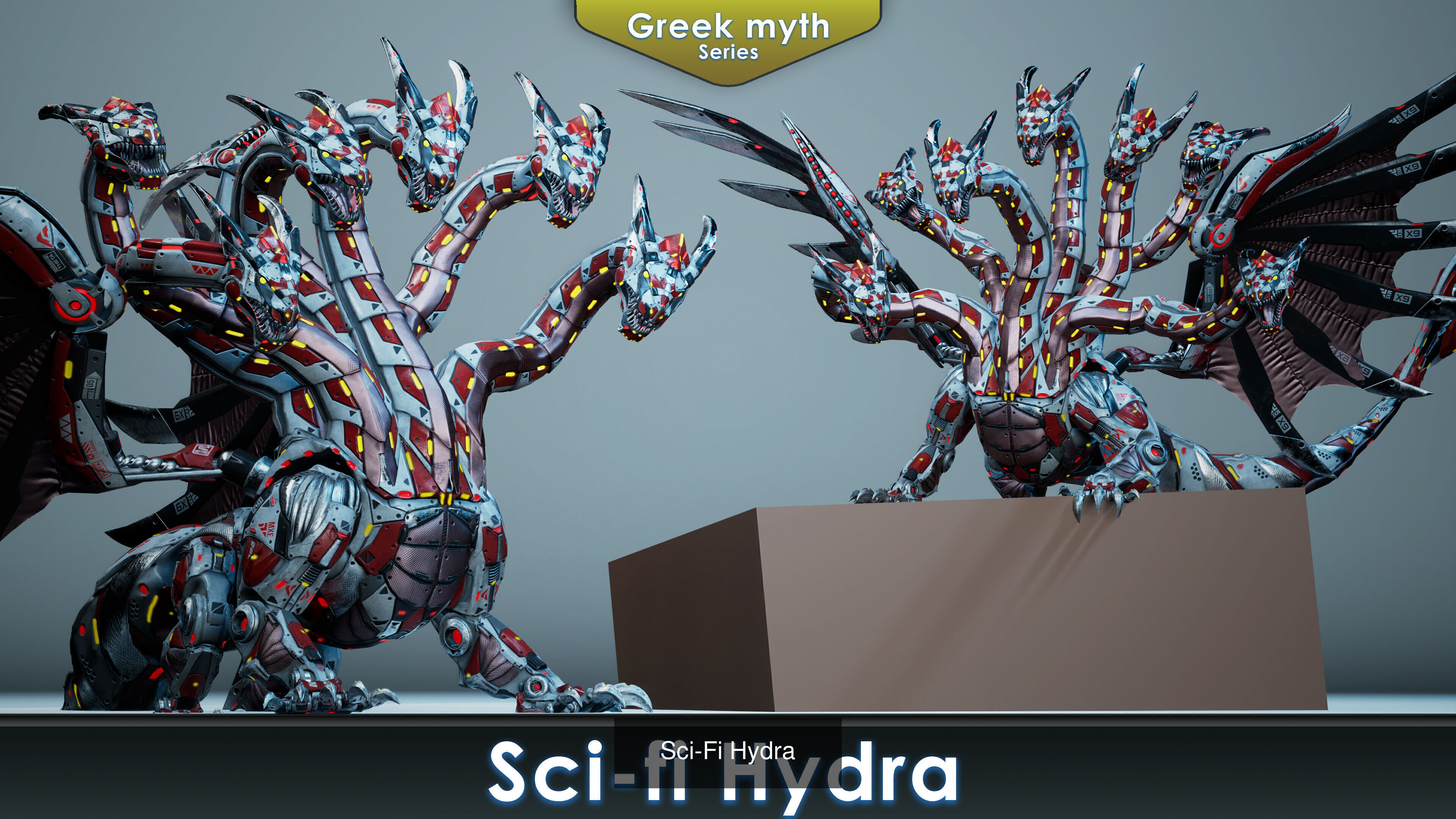 Sci-Fi Myth Boss pack 3D Model Collection_13