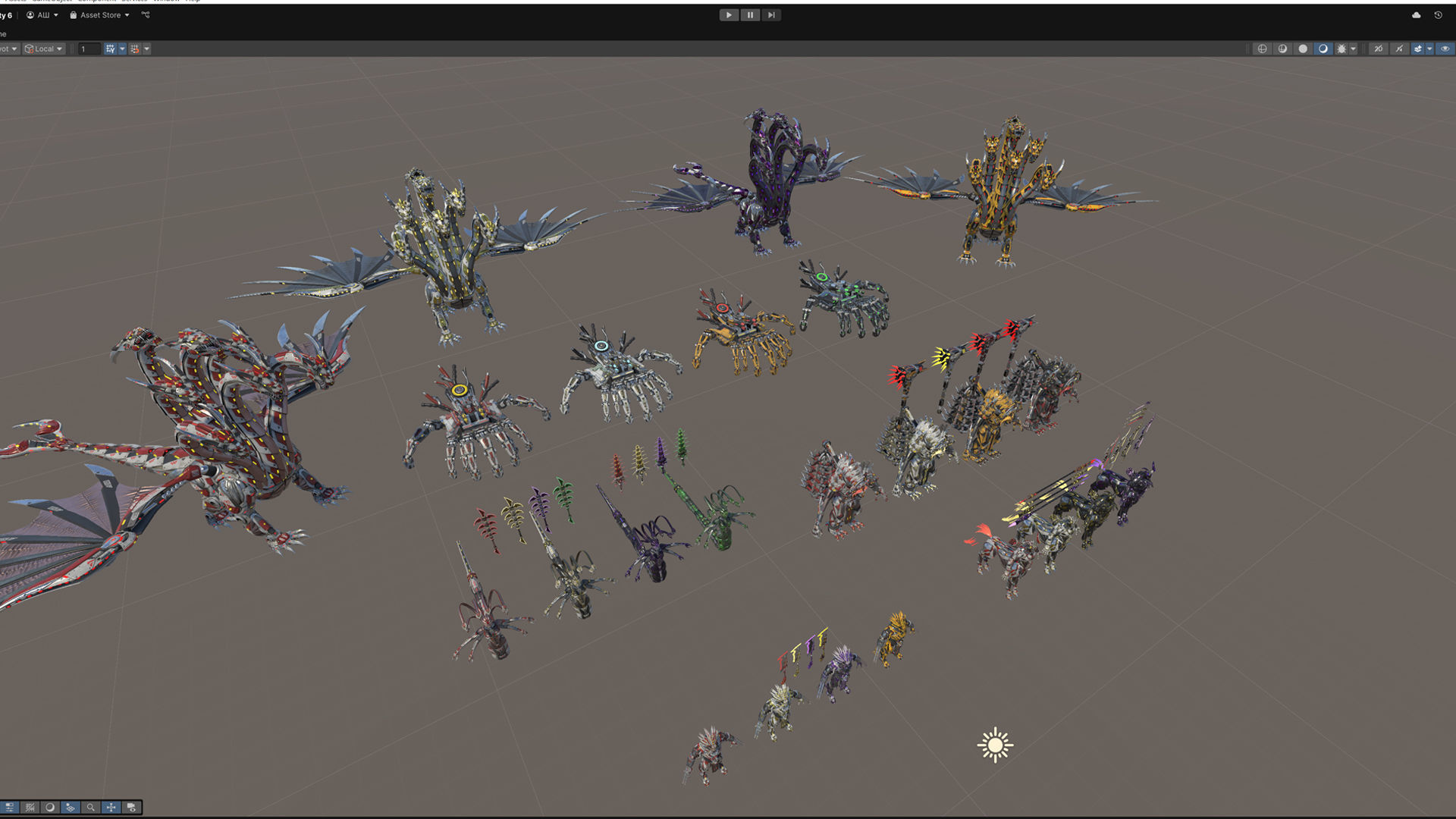 Sci-Fi Myth Boss pack 3D Model Collection_9