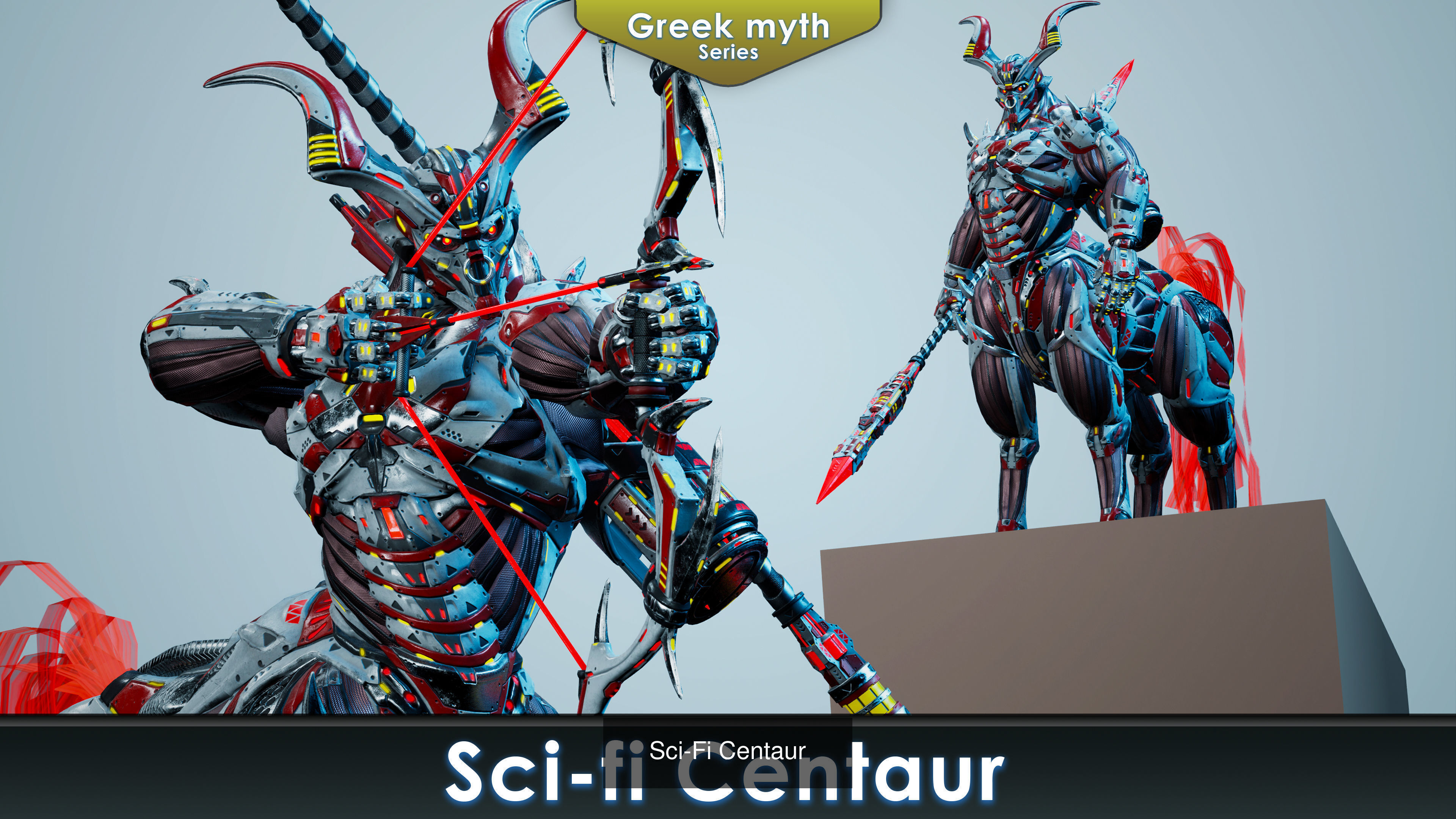Sci-Fi Myth Boss pack 3D Model Collection_10