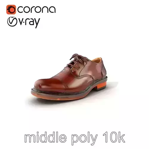 Vintage Brown Oxford Shoe Model Pack