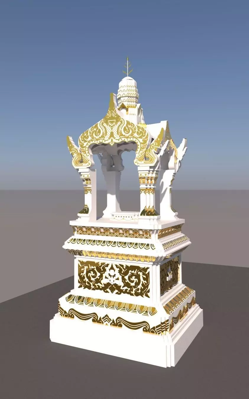 Brahma Shrine 3D model