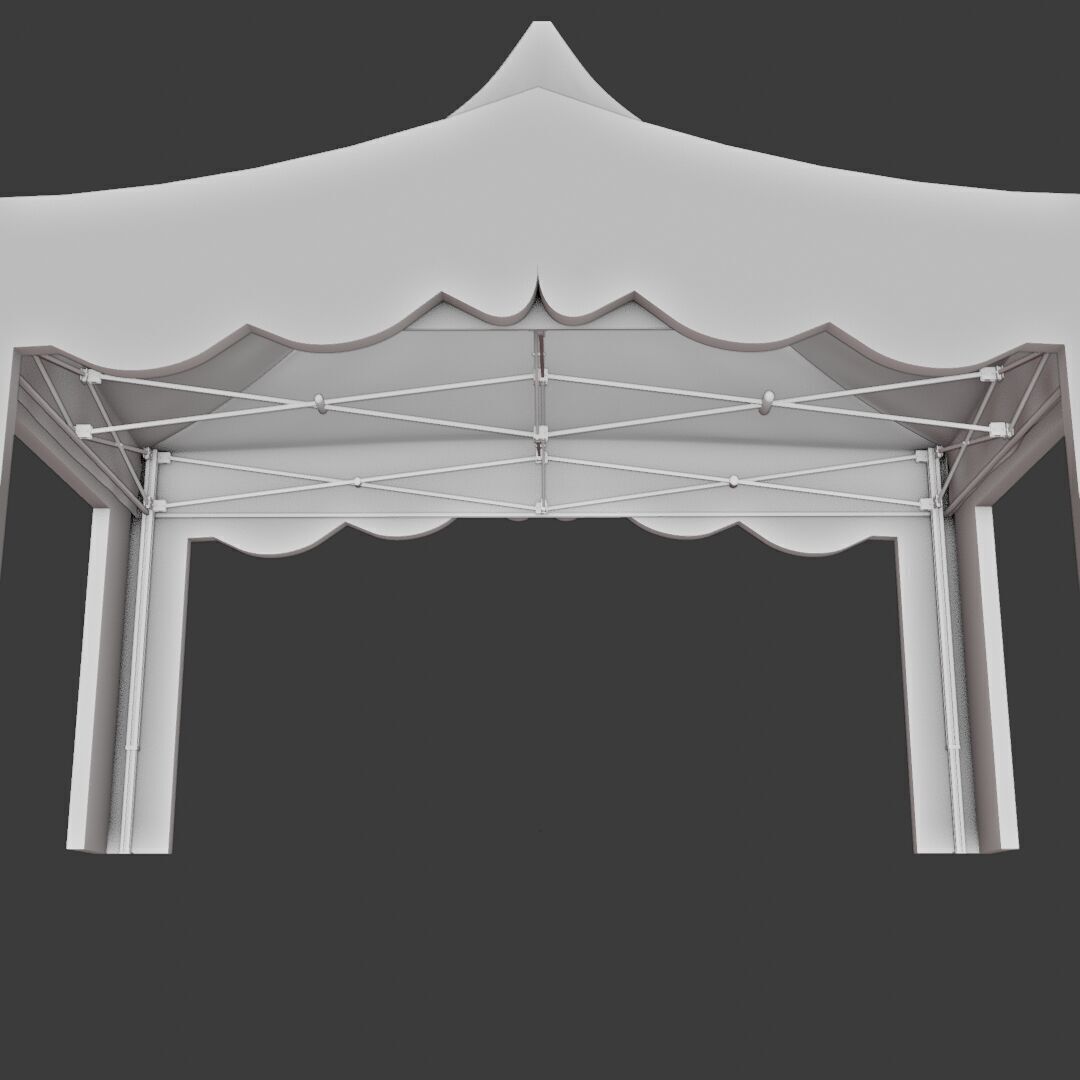 Tent Event 5 Low-poly 3D model_5