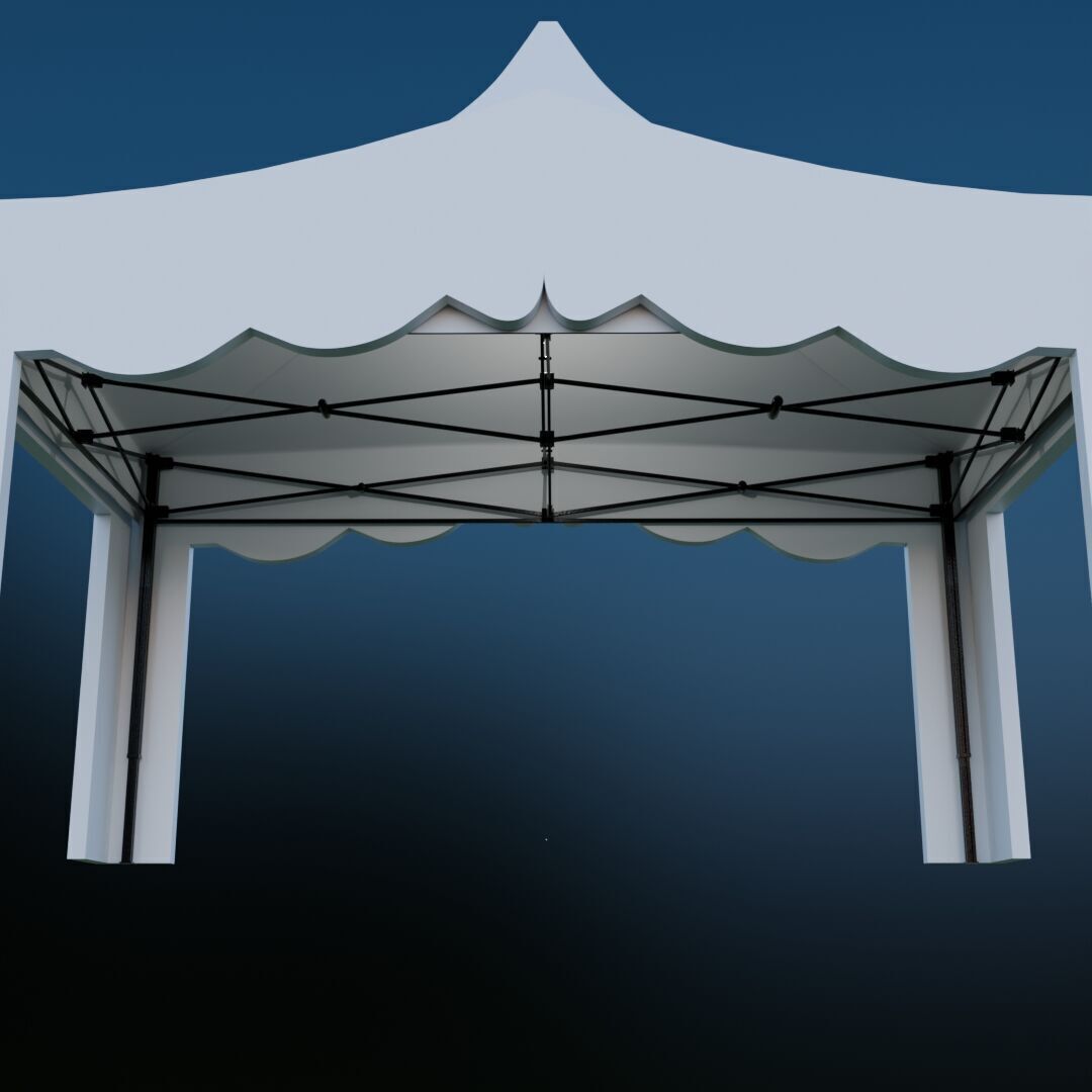 Tent Event 5 Low-poly 3D model_4