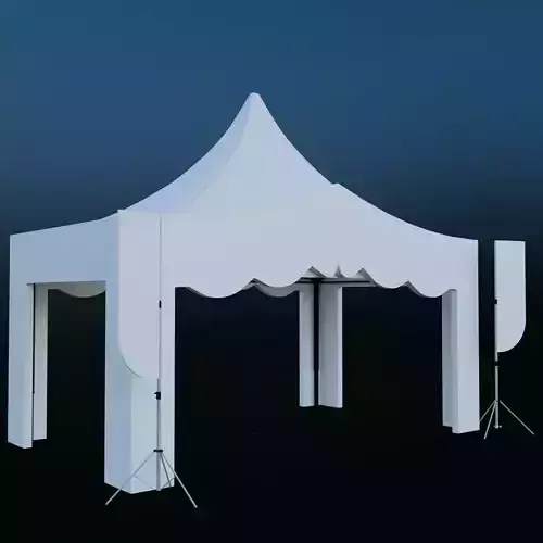 Tent Event 5 Low-poly 3D model
